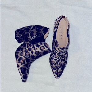 ANTONIO MELANI Animal Print Heeled Booties
